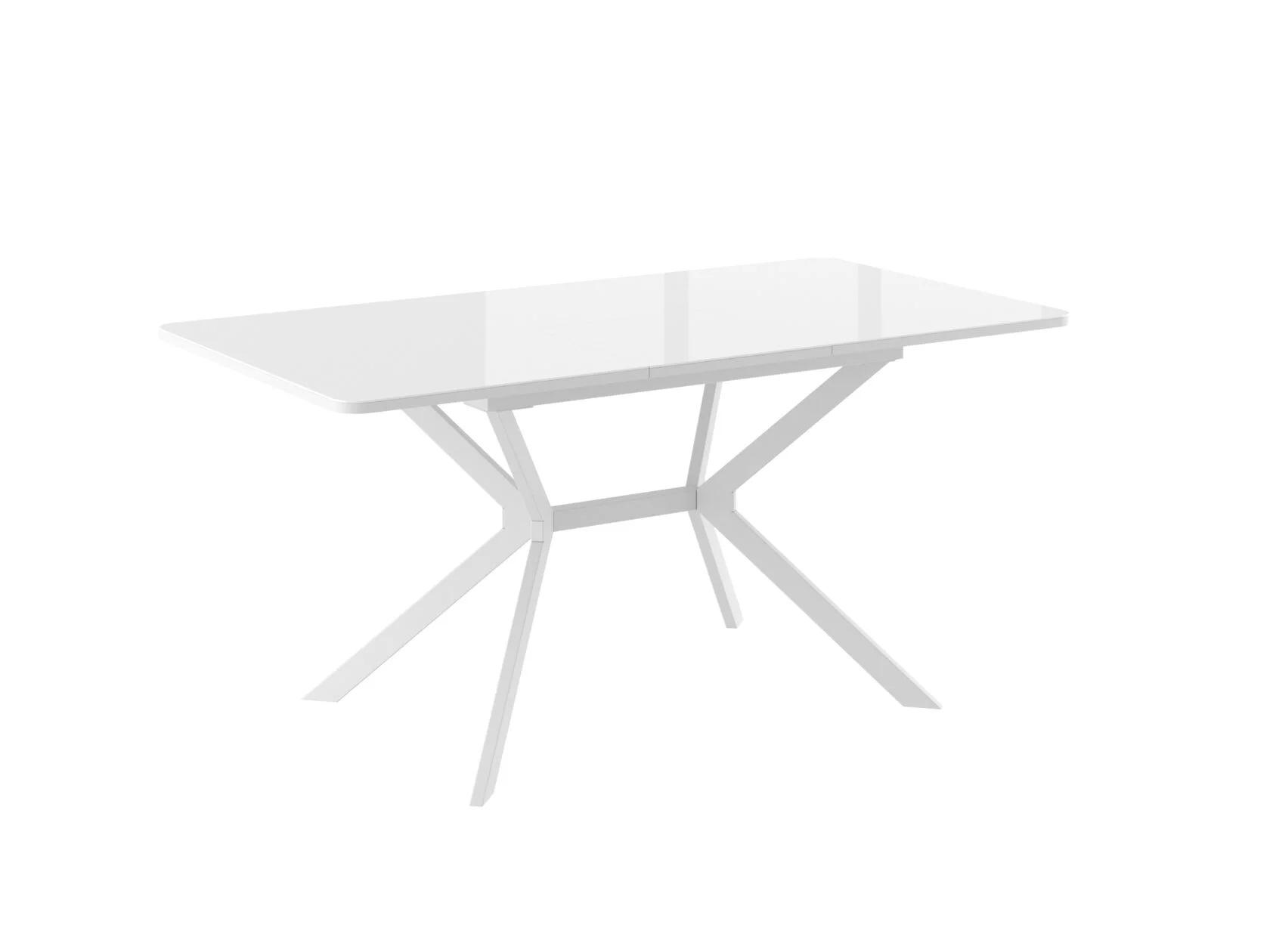 Стол CRISTAL-120 со стеклом раздвижной 120(160)х80см