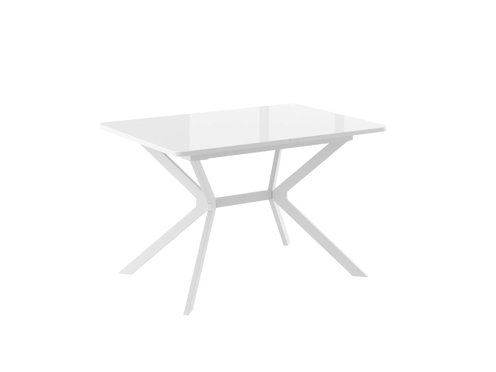 Стол CRISTAL-120 со стеклом раздвижной 120(160)х80см